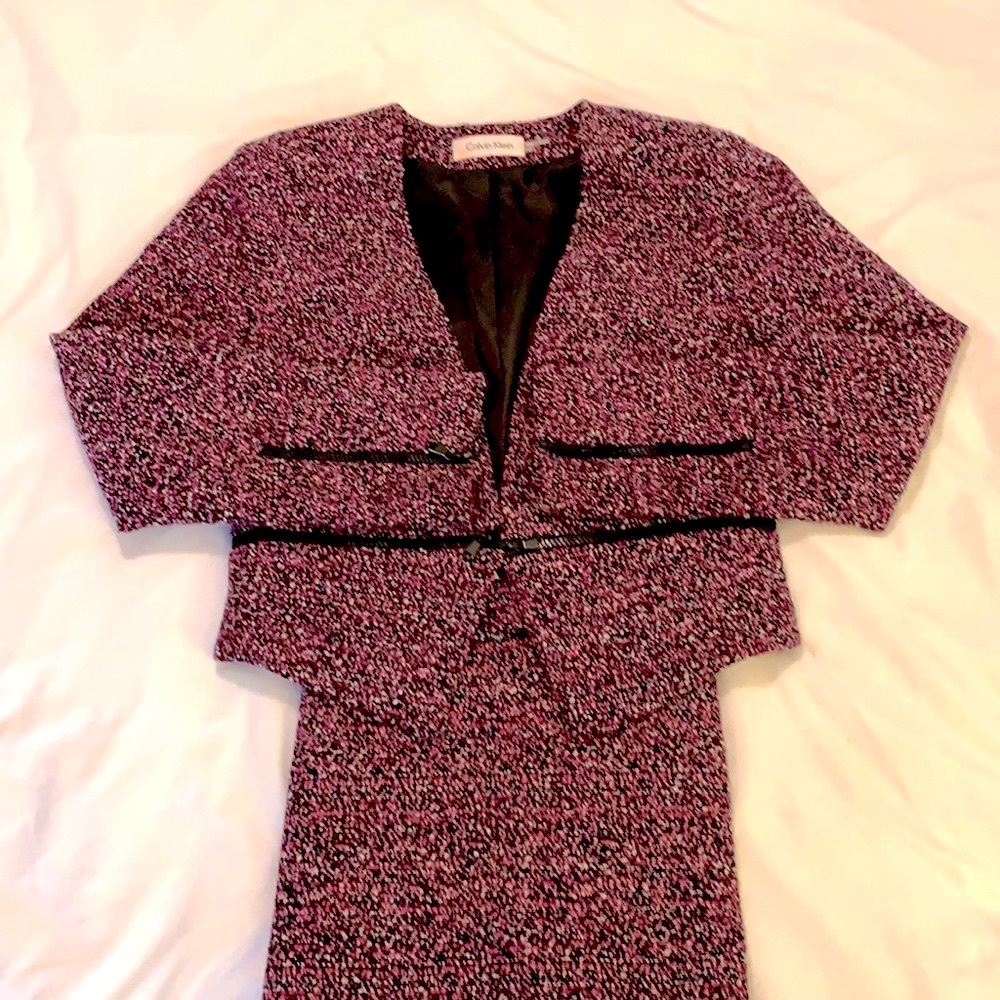 Calvin Klein tweed suit size 10